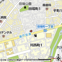 愛知県瀬戸市田端町1丁目8周辺の地図