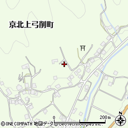 京都府京都市右京区京北上弓削町段周辺の地図