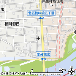 愛知県名古屋市北区楠味鋺5丁目2521周辺の地図