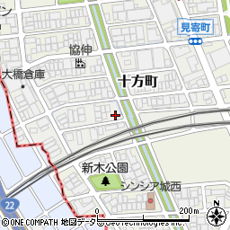 愛知県名古屋市西区十方町周辺の地図