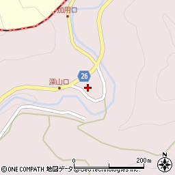 京都府京丹波町（船井郡）猪鼻（曽都田）周辺の地図