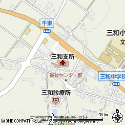 福知山市三和支所周辺の地図