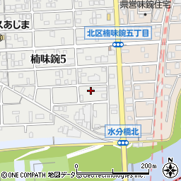 愛知県名古屋市北区楠味鋺5丁目508周辺の地図