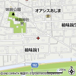 愛知県名古屋市北区楠味鋺1丁目1314周辺の地図
