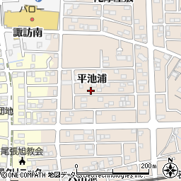 愛知県尾張旭市北原山町（平池浦）周辺の地図