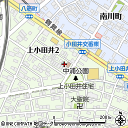 愛知県名古屋市西区上小田井2丁目77周辺の地図