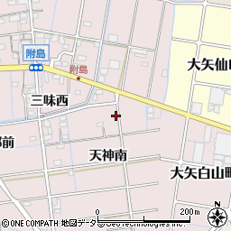 愛知県稲沢市附島町天神南20周辺の地図