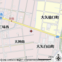 愛知県稲沢市附島町天神南15周辺の地図