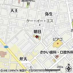 清須市立　朝日保育園周辺の地図