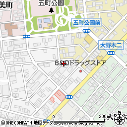 愛知県名古屋市西区市場木町308周辺の地図