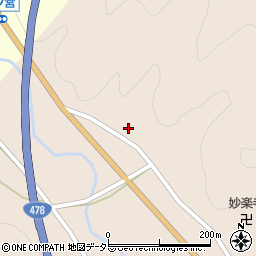 京都府京丹波町（船井郡）妙楽寺（沖田）周辺の地図