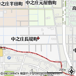 愛知県稲沢市中之庄長堤町周辺の地図