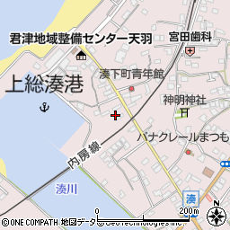 千葉県富津市湊93周辺の地図