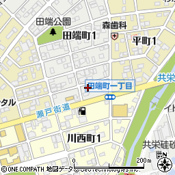 愛知県瀬戸市田端町1丁目19周辺の地図