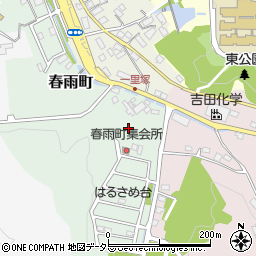 愛知県瀬戸市春雨町周辺の地図
