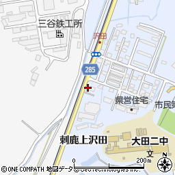 島根県大田市久手町刺鹿上沢田周辺の地図