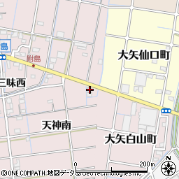 愛知県稲沢市附島町天神南15-1周辺の地図