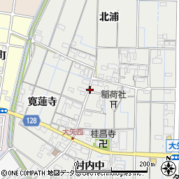 愛知県稲沢市大矢町村内上周辺の地図