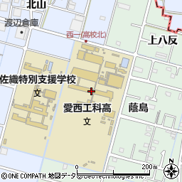 愛知県立愛西工科高等学校周辺の地図