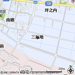 愛知県稲沢市西溝口町三反地周辺の地図