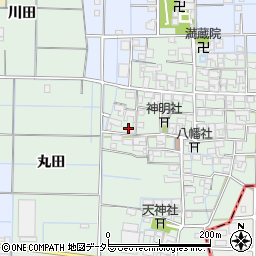 愛知県稲沢市中之庄町辻畑50-1周辺の地図