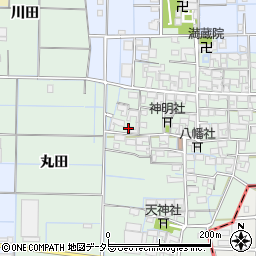 愛知県稲沢市中之庄町辻畑50周辺の地図