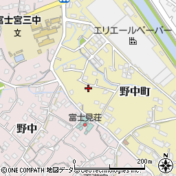 静岡県富士宮市野中町556周辺の地図