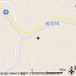 松笠川周辺の地図