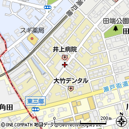 愛知県瀬戸市川北町周辺の地図