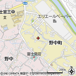静岡県富士宮市野中町534周辺の地図