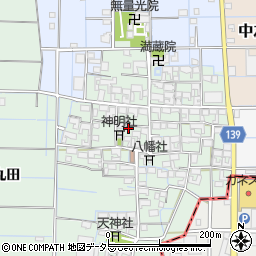 愛知県稲沢市中之庄町辻畑65周辺の地図