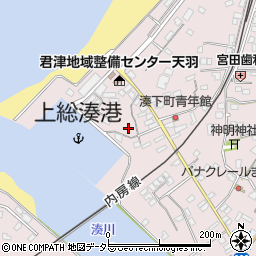 千葉県富津市湊132周辺の地図