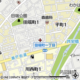 愛知県瀬戸市田端町1丁目27周辺の地図