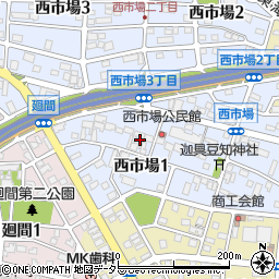 〒452-0941 愛知県清須市西市場の地図
