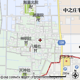 愛知県稲沢市中之庄町辻畑152周辺の地図