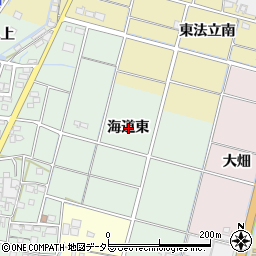 愛知県稲沢市平和町西光坊海道東周辺の地図