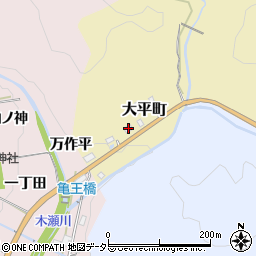 愛知県豊田市大平町21周辺の地図