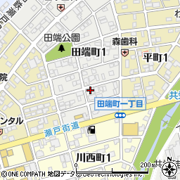 愛知県瀬戸市田端町1丁目30周辺の地図