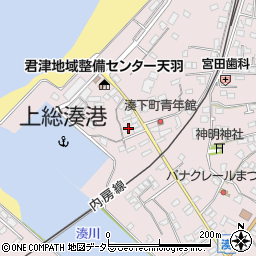 千葉県富津市湊104周辺の地図