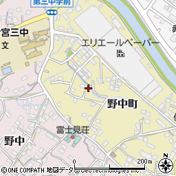 静岡県富士宮市野中町523周辺の地図