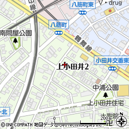 愛知県名古屋市西区上小田井2丁目53周辺の地図