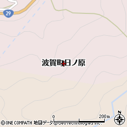 兵庫県宍粟市波賀町日ノ原周辺の地図