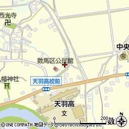 千葉県富津市数馬周辺の地図