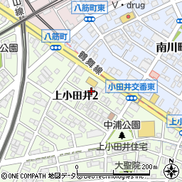 愛知県名古屋市西区上小田井2丁目17周辺の地図