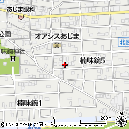 愛知県名古屋市北区楠味鋺5丁目1622周辺の地図