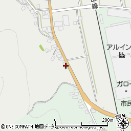 兵庫県丹波市市島町北岡本43周辺の地図