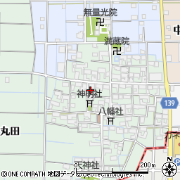 愛知県稲沢市中之庄町辻畑67周辺の地図