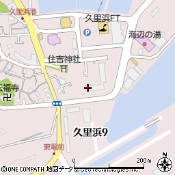 神奈川県横須賀市久里浜周辺の地図
