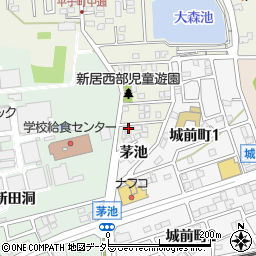 愛知県尾張旭市平子町中通4周辺の地図