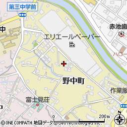 静岡県富士宮市野中町287周辺の地図